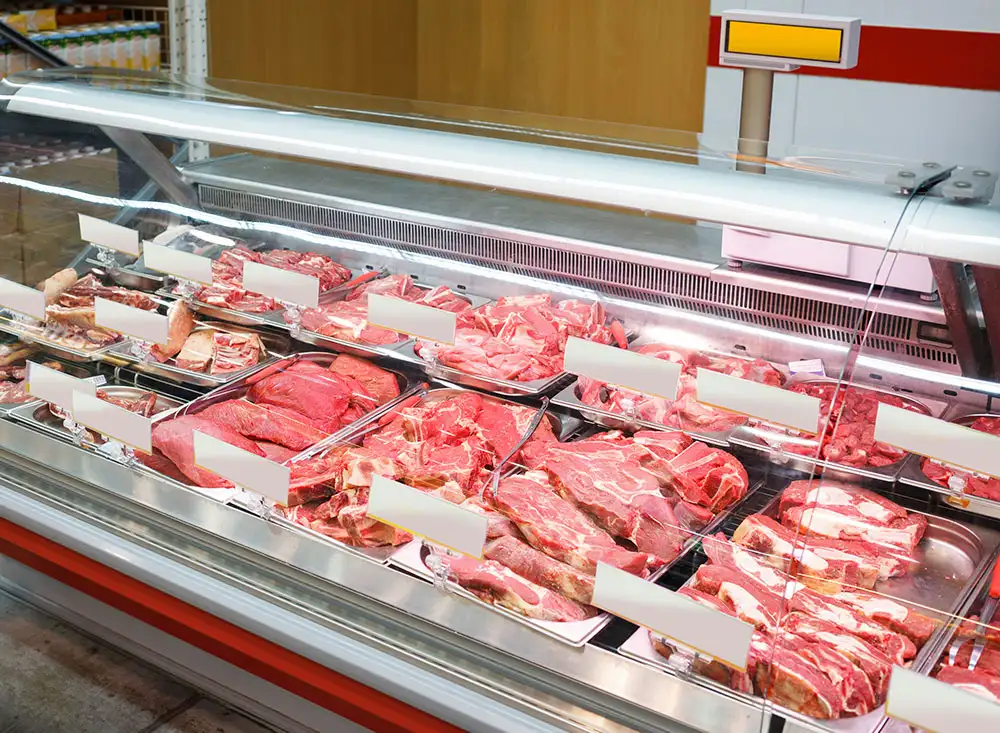 Vitrine réfrigérée d’un établissement Horeca à Bruxelles